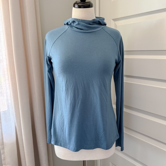 Free Fly Bamboo Shade Hoodie II | Small | Slate Blue - Picture 3 of 8